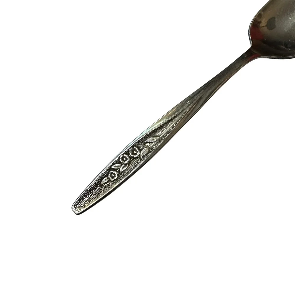 Superior Stainless USA Teaspoon Vintage‎ Floral Pattern Silverware Flatware